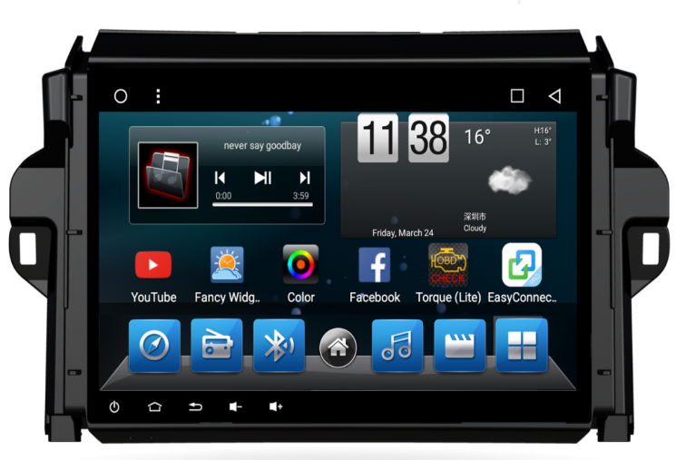 Octa core android car gps for toyota Fortuner 2015 2016 2017