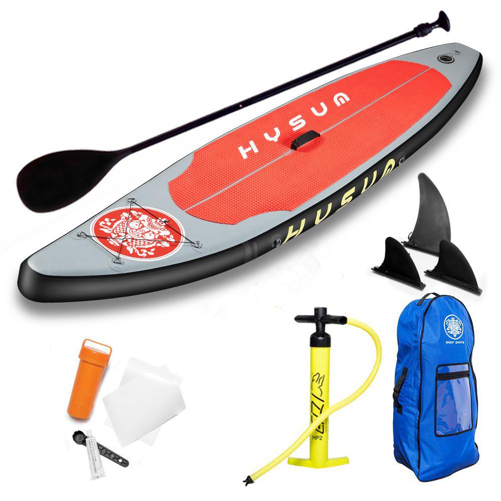 PVC Inflatable Stand up Paddle Surfboard with  non-slip EVA pad 2