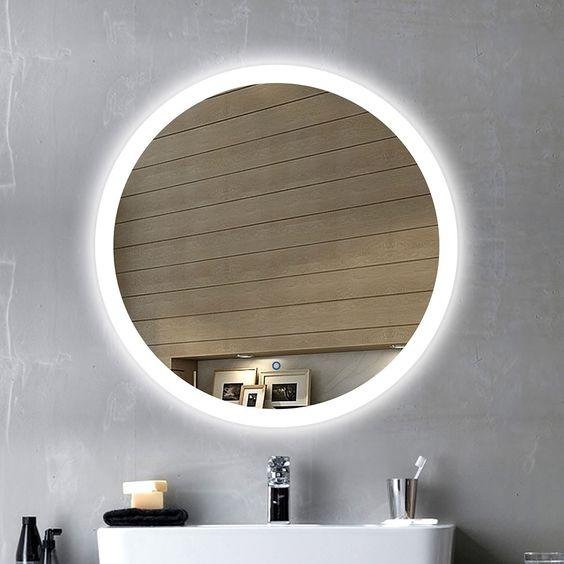 Customized Size Round Iiiuminated LED Bathroom Mirror