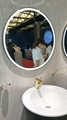 Customized Size Round Iiiuminated LED Bathroom Mirror 3