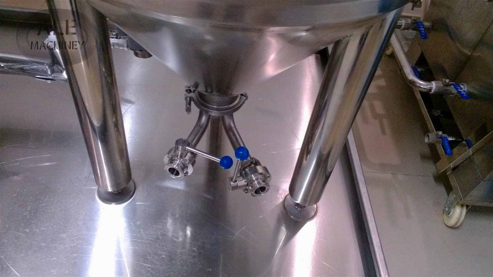Jinan500L Stainless Steel Fermenting Tank Tri Clamp For Industrial Beer Brewing 2