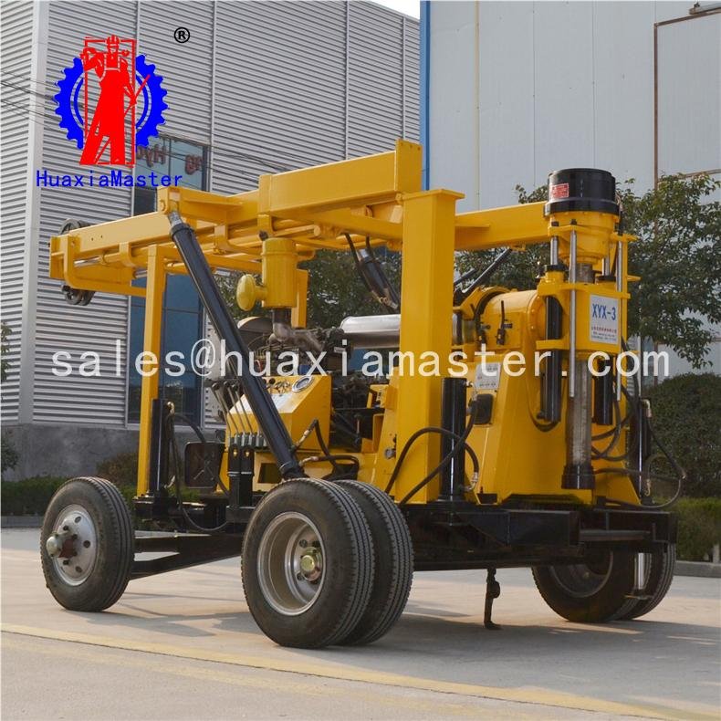 XYX-3 Wheeled hydraulic water well drilling rig  2