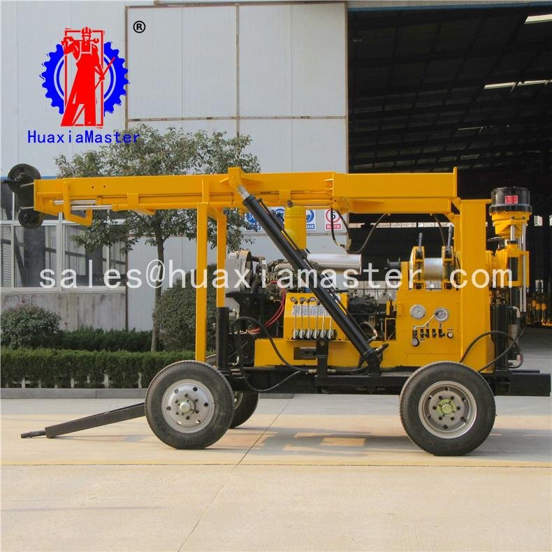 XYX-3 Wheeled hydraulic water well drilling rig  4