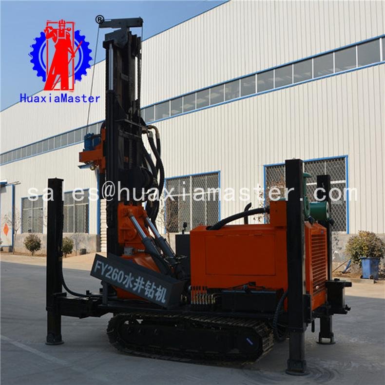 FY260 crawler pneumatic drilling rig for water well 3