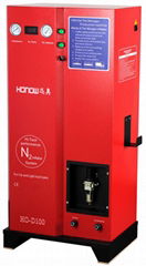 Manual nitrogen generator for tire inflation 