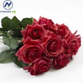 China factory wholesale real touch artificial rose flower 1