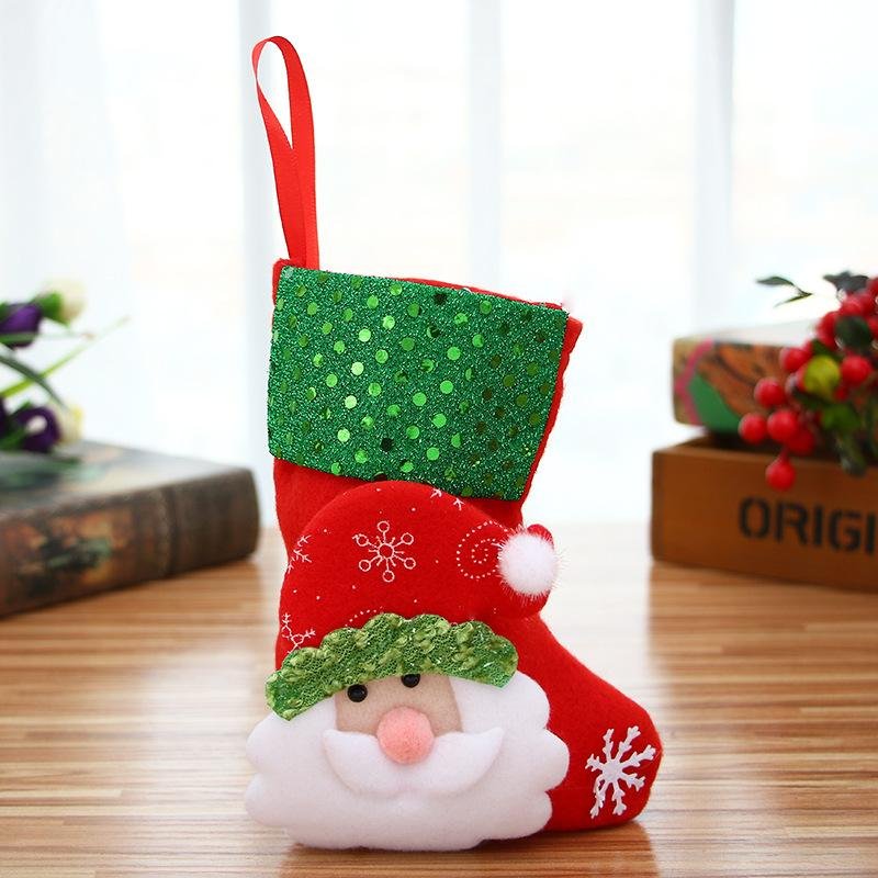 Hot Sales Indoor Decor Gift Flannel Christmas Stocking