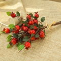 Wholesale Artificial Flowers Hawthorn Red Berry For Christmas Decoration 2
