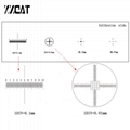 926 0.01mm Microscope Slides Reticle Calibration Slide Ruler Cross Multifunction 3