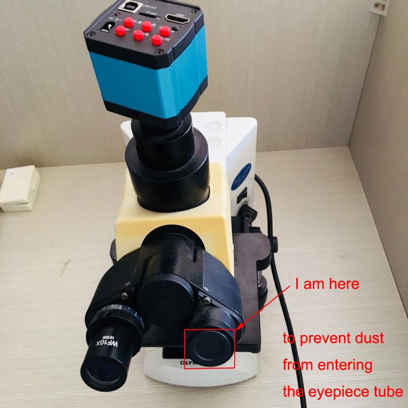 Microscope Ocular Dust Cover C Mount Microscope Lens Cap Eyepiece Cover 4
