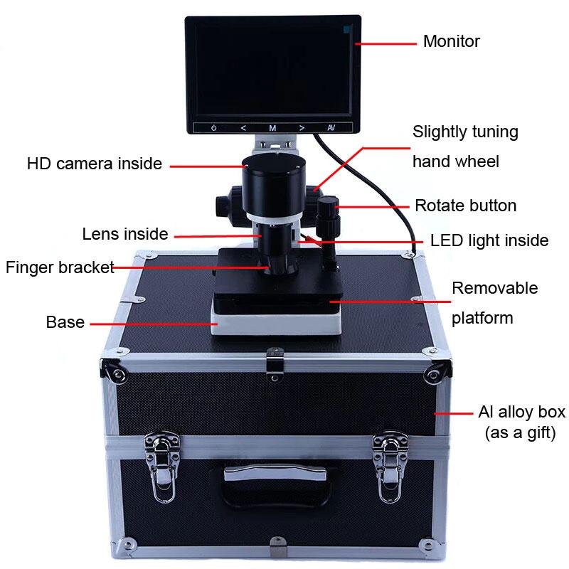 USB Digital Microscope Blood Microcirculation Zoom Nailfold Capillary  2