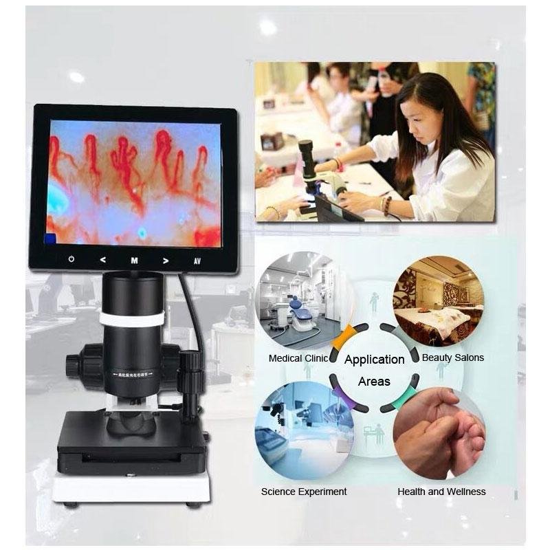 USB Digital Microscope Blood Microcirculation Zoom Nailfold Capillary  5