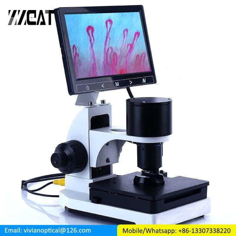 USB Digital Microscope Blood Microcirculation Zoom Nailfold Capillary 
