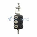 Optic fiber clamp for optic cable and power cable   double type     6 holes 1