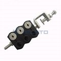 Optic fiber clamp for optic cable and power cable   double type     6 holes 2