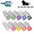 Swivel Flash Drive USB 2.0 & 3.0 Memory Stick Swivel Thumb Drives Pen Drives Zip 5