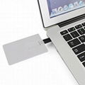 USB 2.0 Flash Drive Plastic White Credit Bank Card Shaped 3