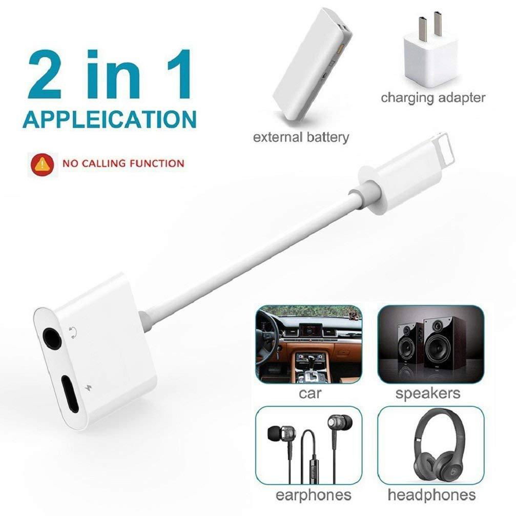 Lightning Headphone Adaptor Charger for iPhone 7 7 Plus 8 8 Plus X iPad 3