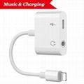 Lightning Headphone Adaptor Charger for