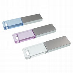 Crystal Transparent Rectangle USB Flash Drive Wedding Gift PenDrive