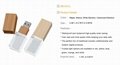 Crystal Bamboo Wooden USB Flash Drive with LED Light  5
