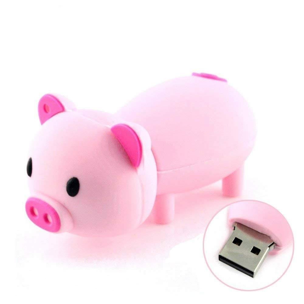 Pink Piggy Shape USB 2.0 Flash Drive Cute Memory Stick 1
