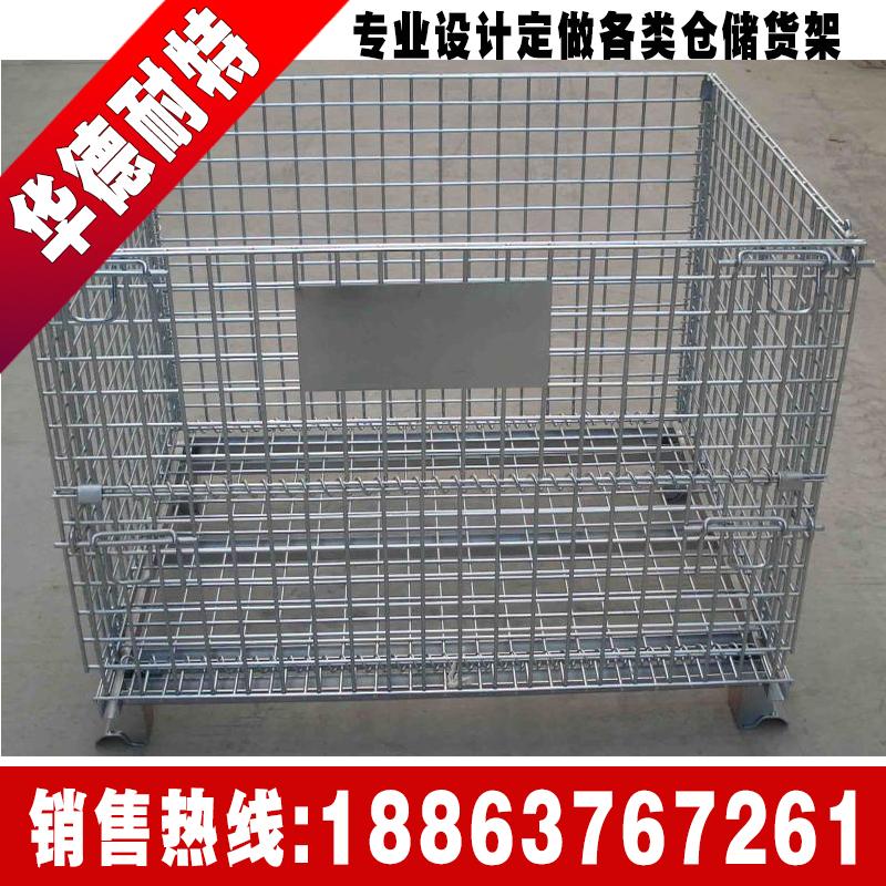 山东出口重型带轮仓储笼 2
