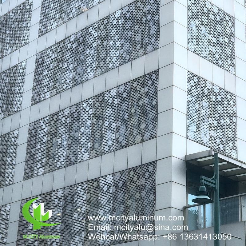 Metal Aluminum perforated panel for facade cladding supplier in China