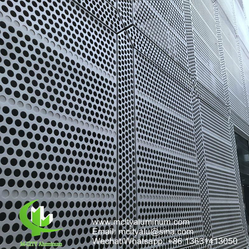 Metal Aluminum perforated panel for facade cladding supplier in China 3