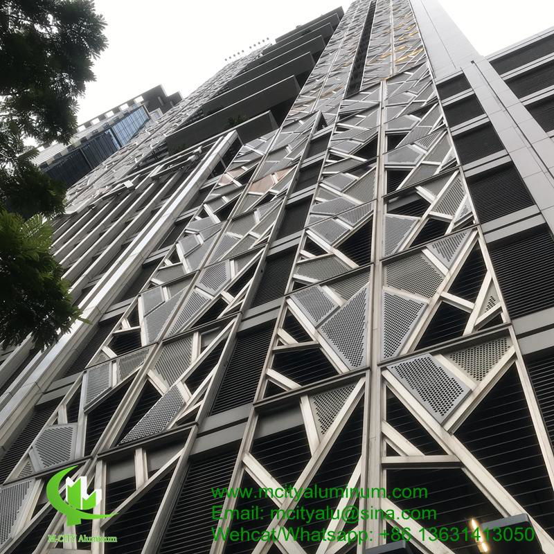 Metal Aluminum perforated panel for facade cladding supplier in China 4