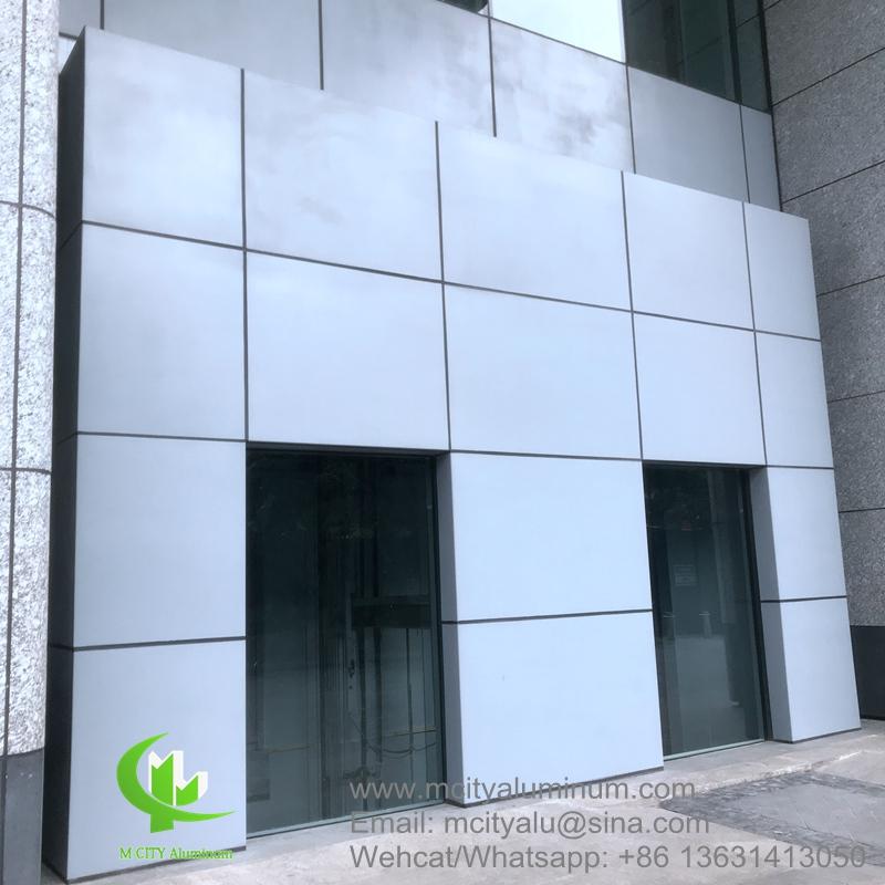 Metal cladding Aluminum facade solid wall panel 