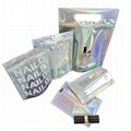 OEM Rainbow Holographic Cosmetic Bag Makeup Brush Toiletry Travel Bag