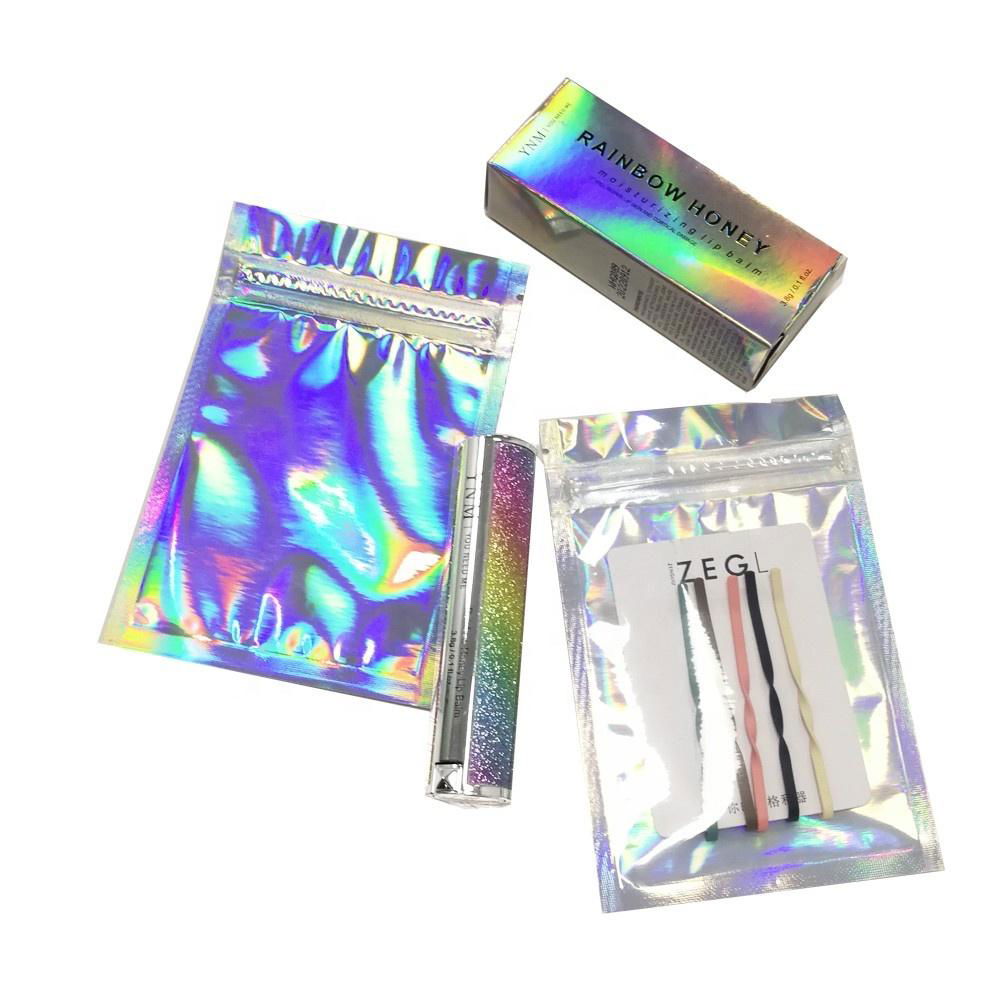 OEM Rainbow Holographic Cosmetic Bag Makeup Brush Toiletry Travel Bag 2