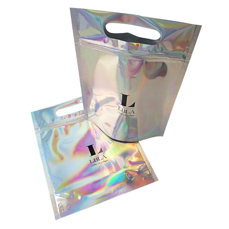 OEM Rainbow Holographic Cosmetic Bag Makeup Brush Toiletry Travel Bag 4