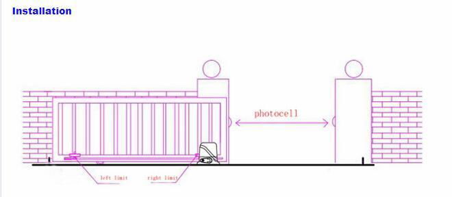 800kg 220V 110V Heavy duty automatic sliding gate motor sliding gate opener 5