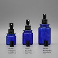 70cc blue PETG plastic spray liquid round perfume cosmetic bottle 5