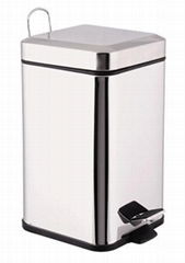 5L Stainless Steel Waste Bins Trash Cans