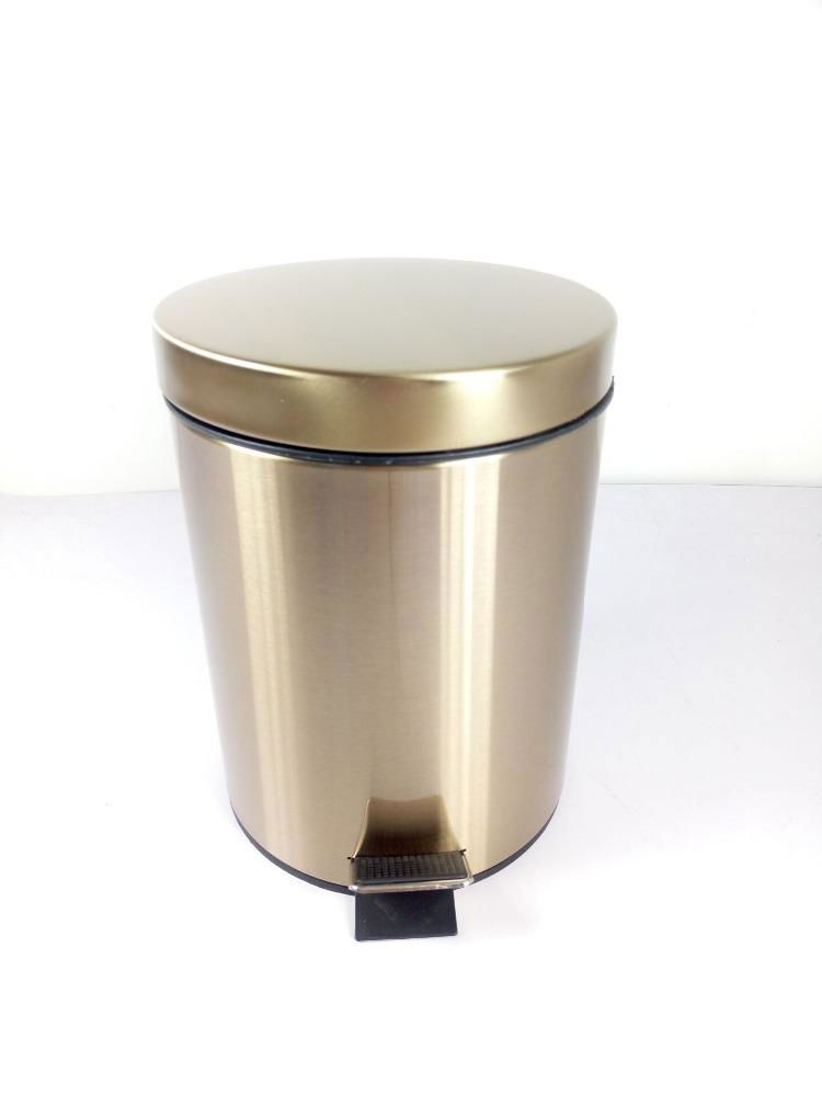 Professional Colorful Stainless Steel Pedal Dust Bin Waste Bin 2