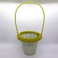 handmade rattan flower basket for