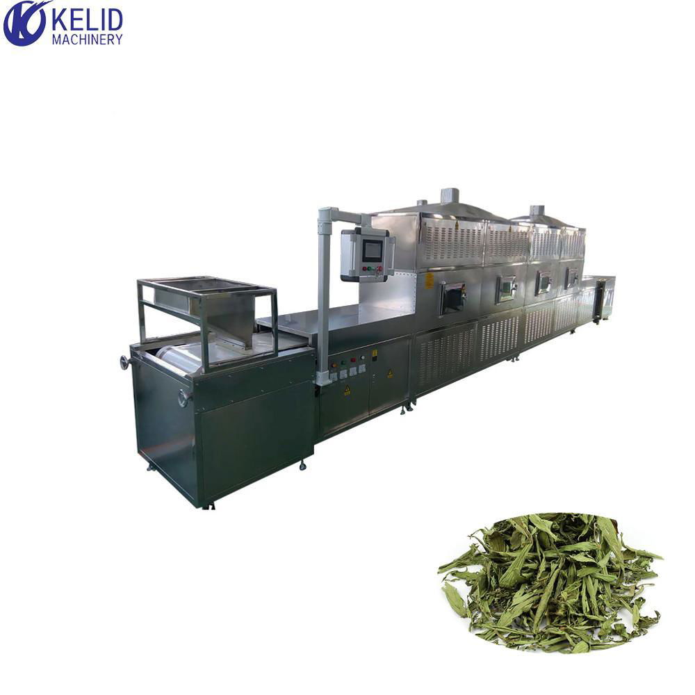 Industrial Microwave Tunnel Drying Dehydrator Machine For Leaf 4
