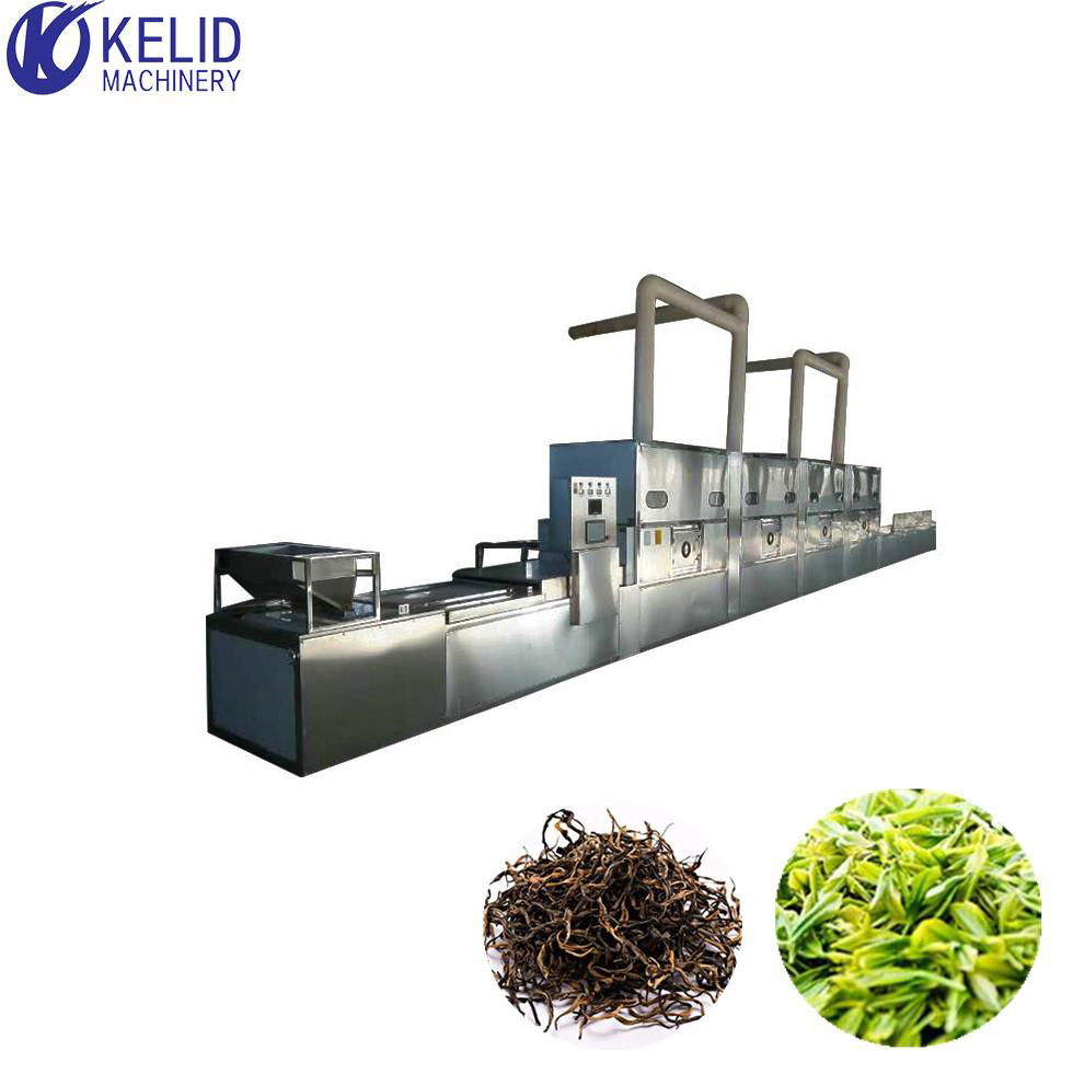 Industrial Microwave Tunnel Drying Dehydrator Machine For Leaf