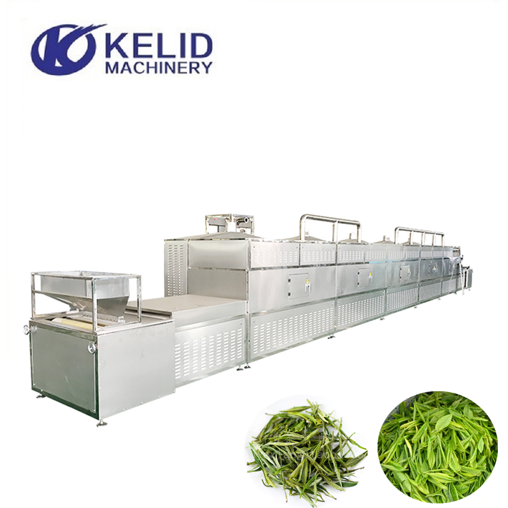 Industrial Microwave Tunnel Drying Dehydrator Machine For Leaf KLD50
