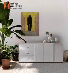 Living Room Cabinet Furniture Aluminum Side Cabinet