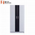 Aluminum Clothing Armoires Bedroom Furniture Metal Wardrobe 4