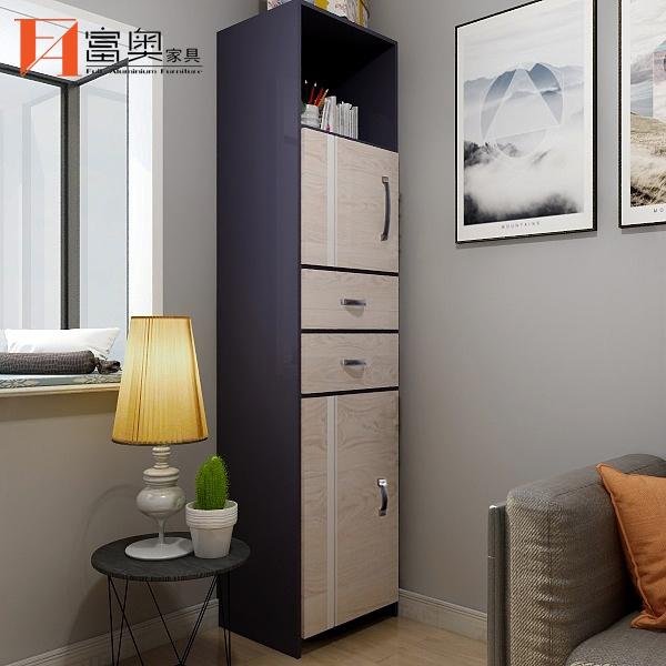 Aluminium Living Room Furniture Corner Storage Cabinet