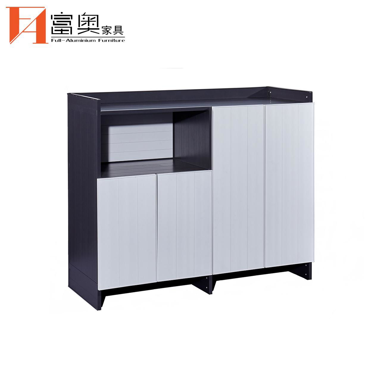 Metal Living Room Furniture All Aluminum Side Cabinet 2