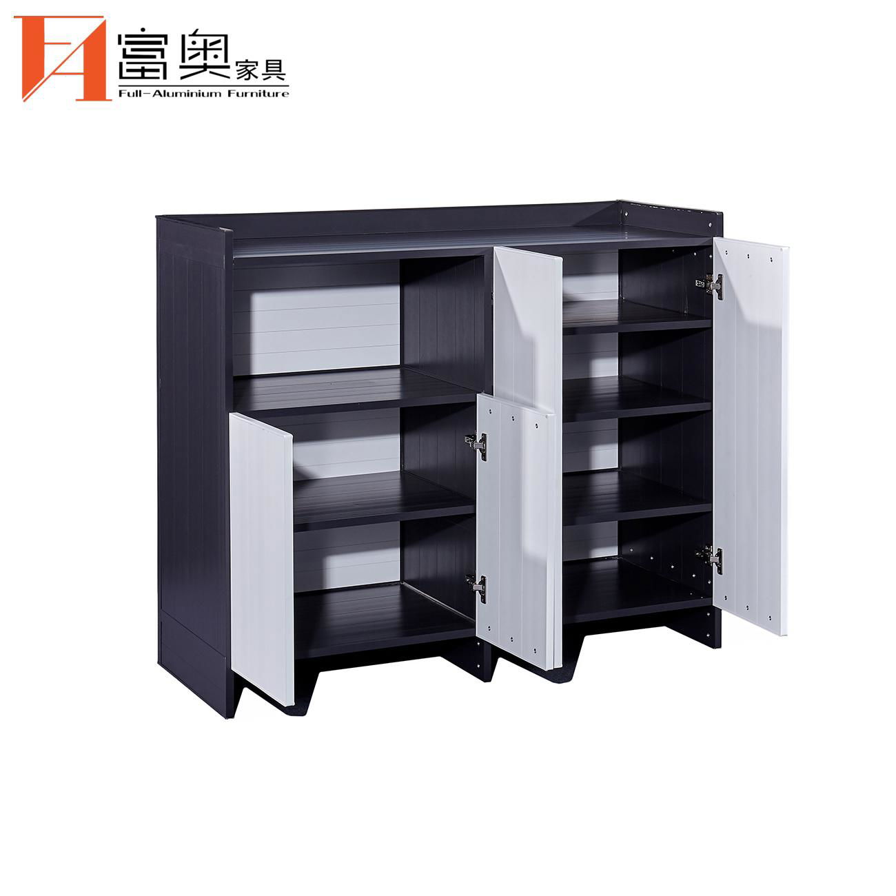 Metal Living Room Furniture All Aluminum Side Cabinet 3