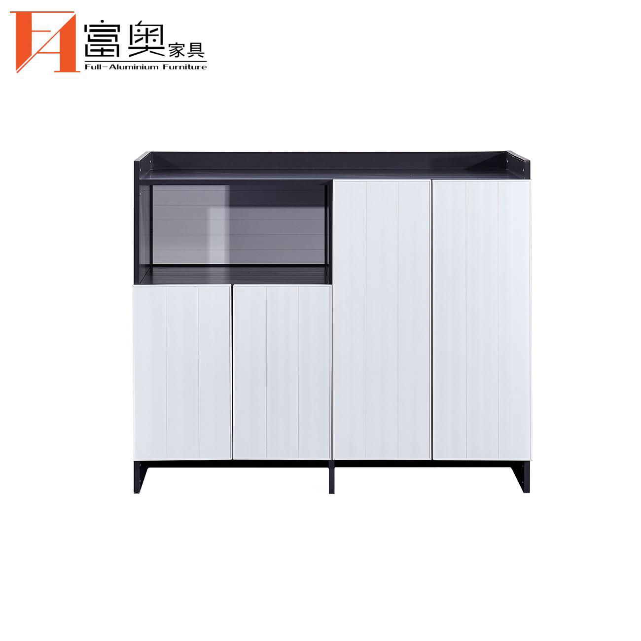 Metal Living Room Furniture All Aluminum Side Cabinet 4