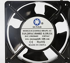  AC Axial Flow Fan  220-380V 12038 For Cooling