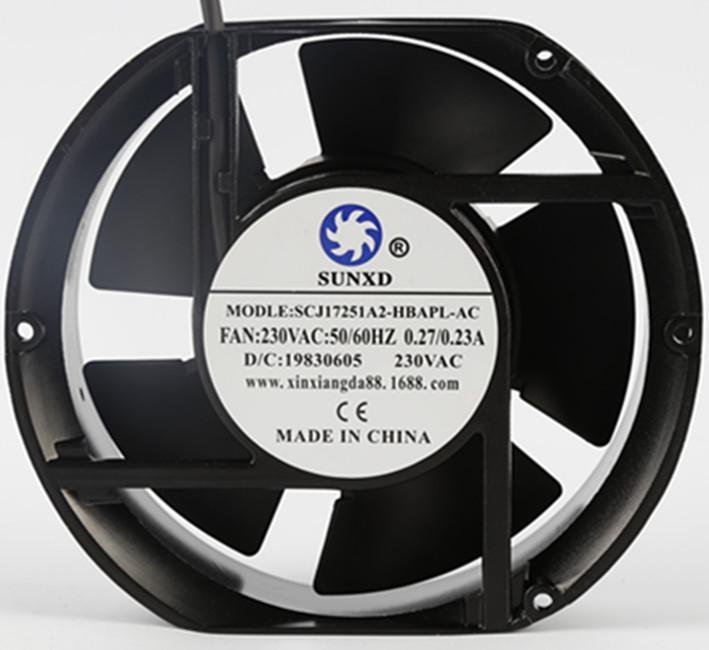 17251 220V AC Axial  Cooling fan  4 inches 5 blades